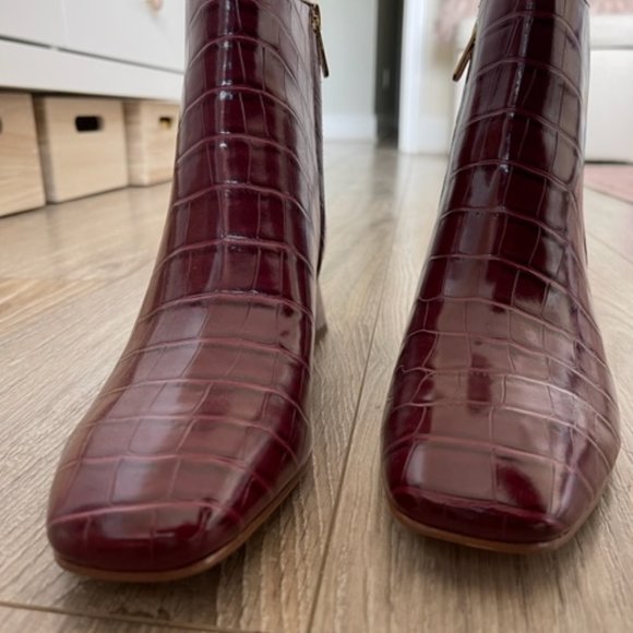 Circus by Sam Edelman Red Daysi Kitten Block-Heel Booties - Picture 4 of 6